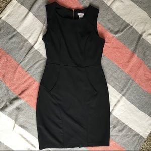 Candie’s fitted structured black dress back zipper
